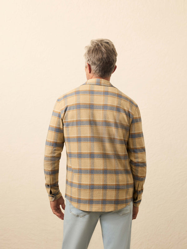 Faherty Legend™ Sweater Shirt - Windswept Shores Plaid Men's Button Ups
