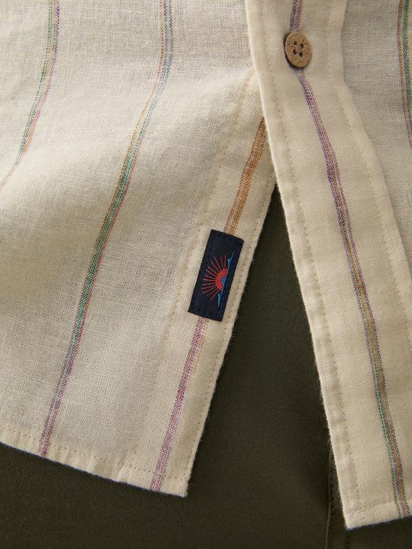 Faherty Long-Sleeve Breeze Shirt - Cloud Beach Stripe Men's Button Ups