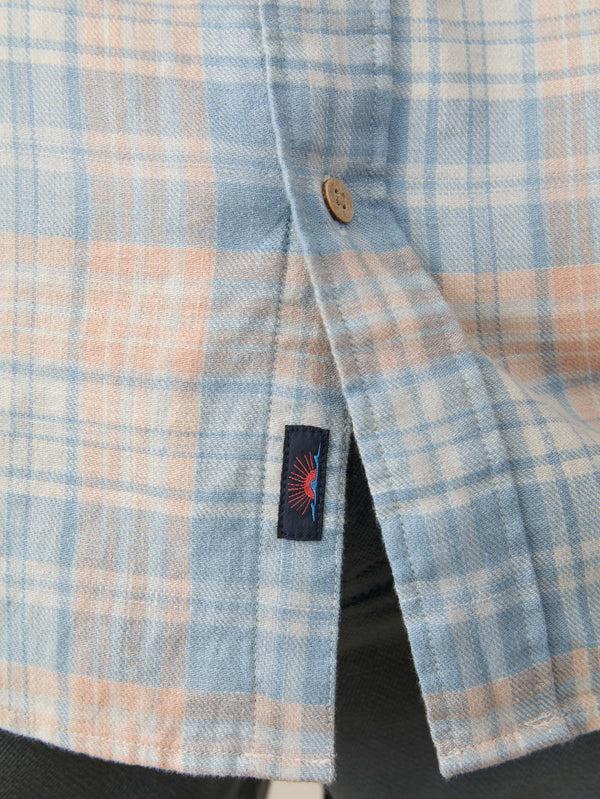 Faherty Long-Sleeve Breeze Shirt - Coral River Plaid Men's Button Ups