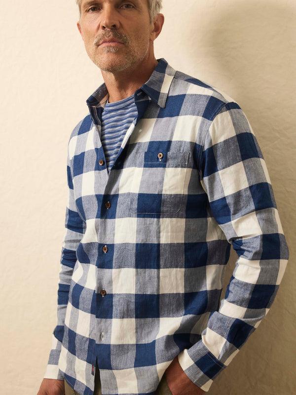 Faherty Long-Sleeve Breeze Shirt - Stormy River Buffalo Men's Button Ups
