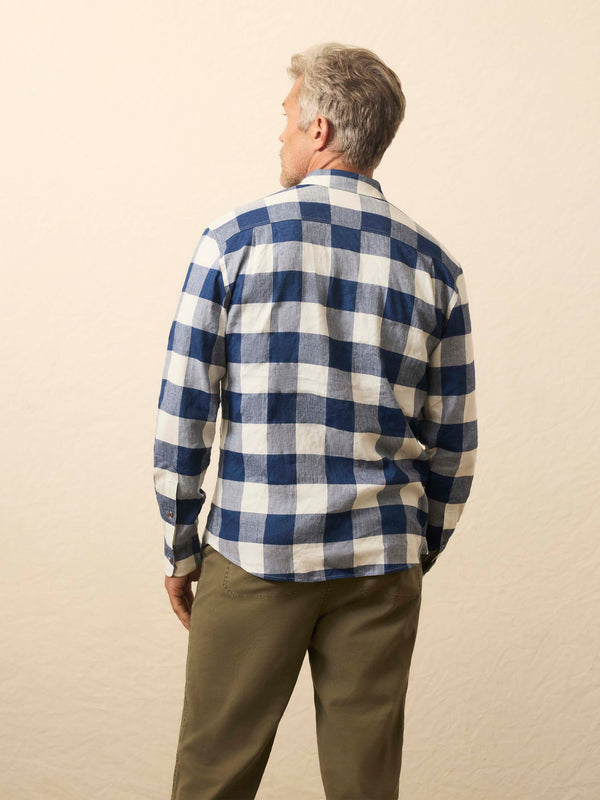Faherty Long-Sleeve Breeze Shirt - Stormy River Buffalo Men's Button Ups