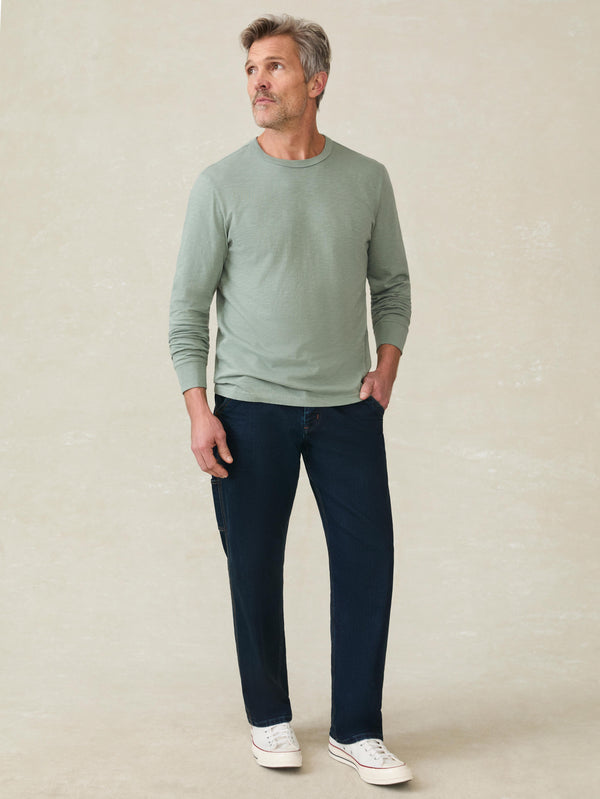 faherty Long-Sleeve Sunwashed Tee - Sage Creek Men's Knits