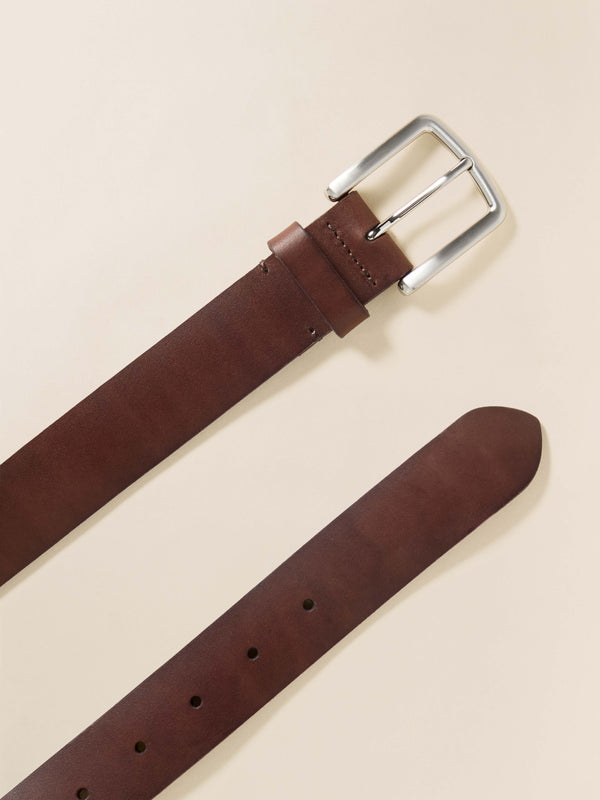 Faherty Men's Leather Belt - Saddle Brown Men's Belts
