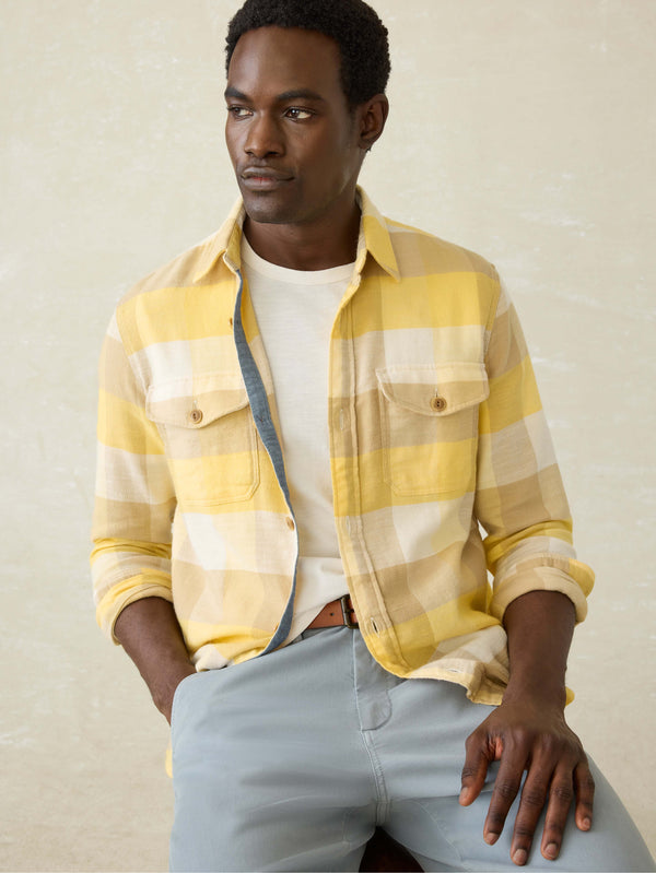 Faherty Mill Creek Overshirt - Oakview Plaid Men's Button Ups