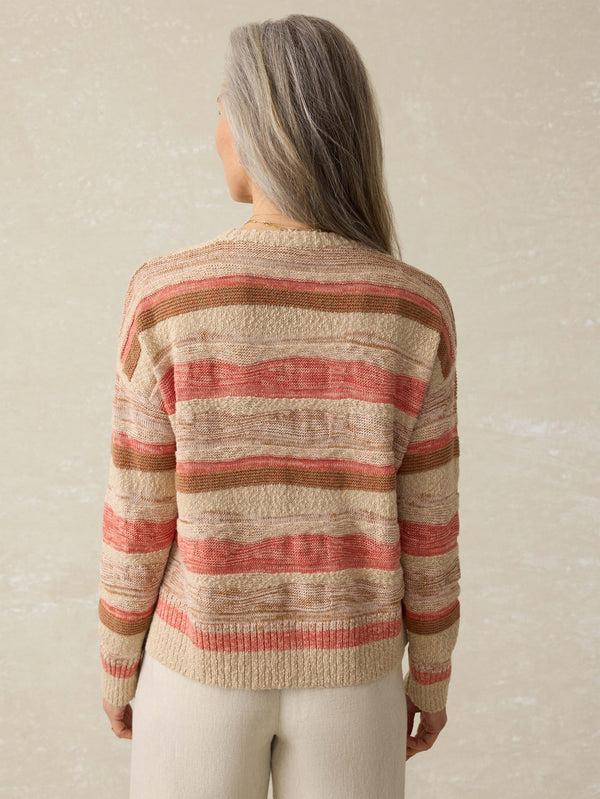 Faherty Miramar Linen Sedona Sweater - Horizon Hues Women's Sweaters