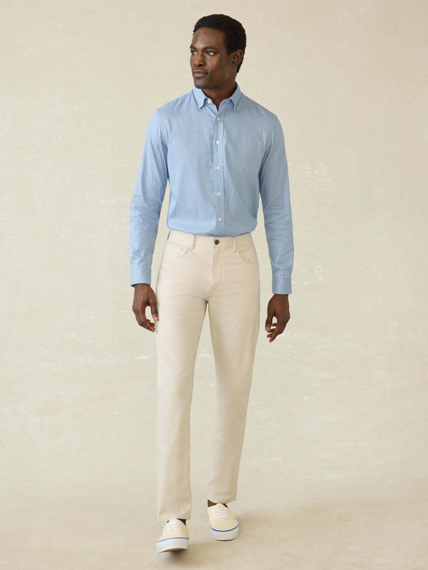 Faherty Movement™ 5-Pocket Pant - Light Sand Men's Bottoms