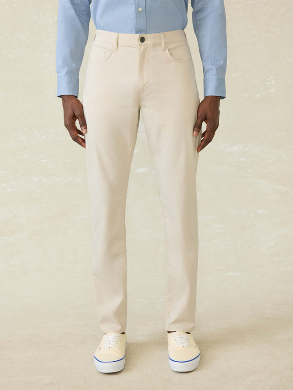 faherty Movement™ 5-Pocket Pant - Light Sand Men's Bottoms