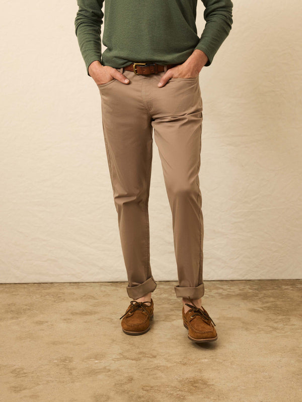 faherty Movement™ 5-Pocket Pant - Walnut Branch Men's Bottoms