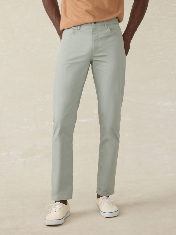 faherty Movement™ 5-Pocket Pant - Weathered Sage Men's Bottoms