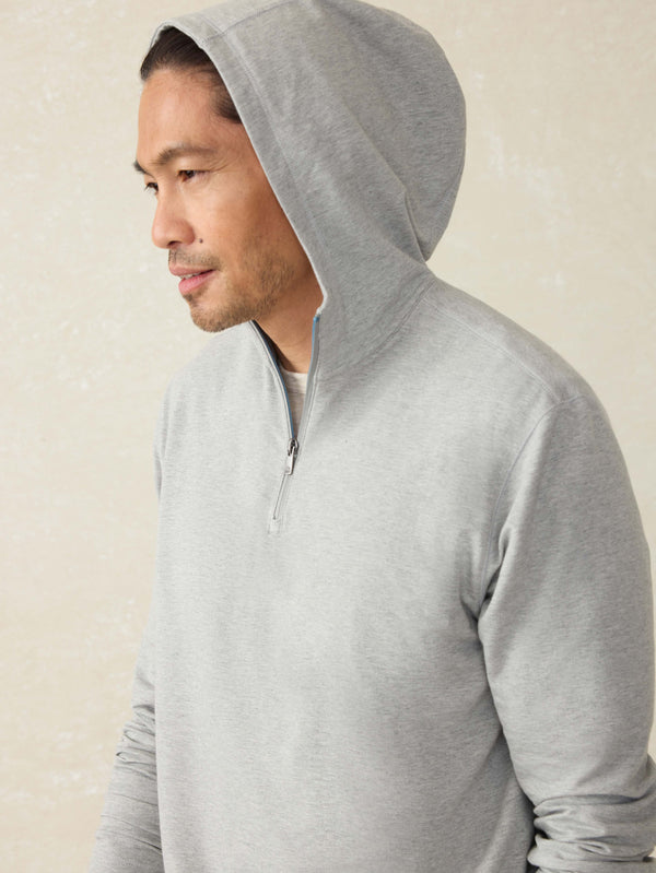Faherty Movement™ Hoodie - Rock Grey Feeder Men's Hoodies U0026 Pullovers