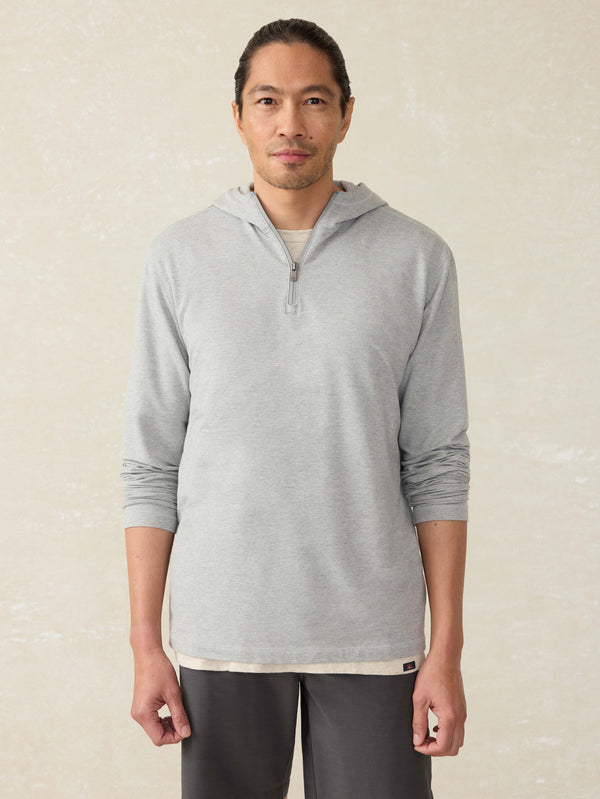 faherty Movement™ Hoodie - Rock Grey Feeder Men's Hoodies u0026 Pullovers