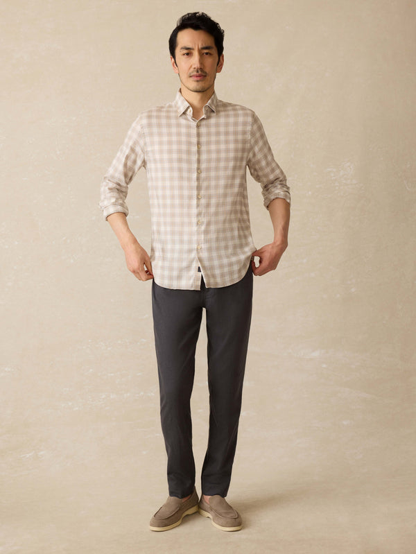 Faherty Movement™ Linen 5-Pocket Pant - Washed Black Men's Bottoms
