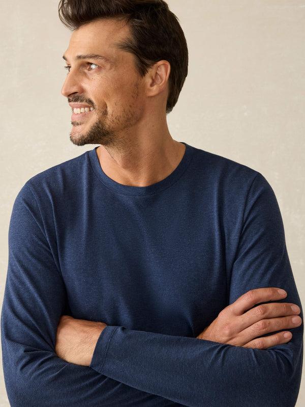 Faherty Movement™ Long-Sleeve T-Shirt - Great Falls Heather Men's Knits