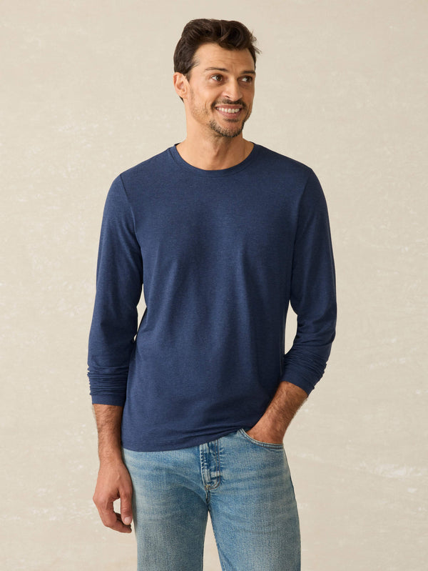 faherty Movement™ Long-Sleeve T-Shirt - Great Falls Heather Men's Knits