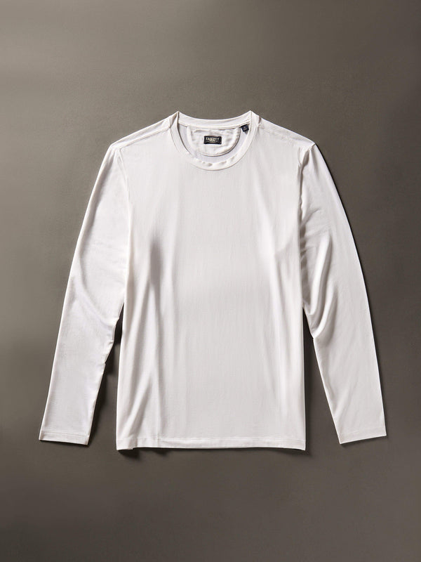 Faherty Movement™ Long-Sleeve T-Shirt - Pure White Men's Knits