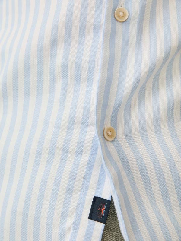Faherty Movement™ Monterey Shirt - Blue Cape Stripe Men's Button Ups