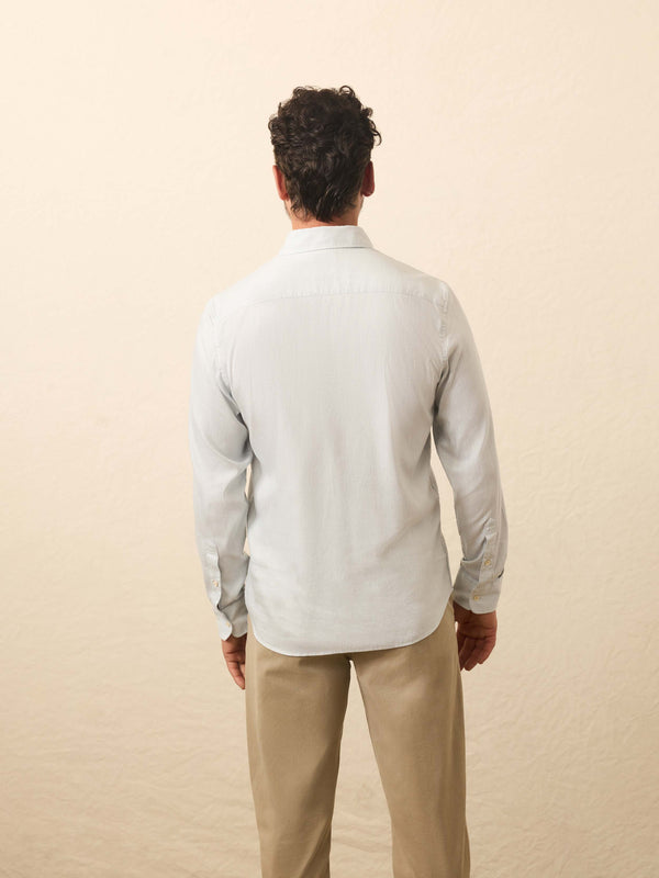 Faherty Movement™ Monterey Shirt - Blue Wall Stripe Men's Button Ups