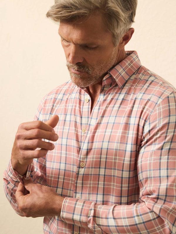 Faherty Movement™ Monterey Shirt - Sienna Sky Plaid Men's Button Ups