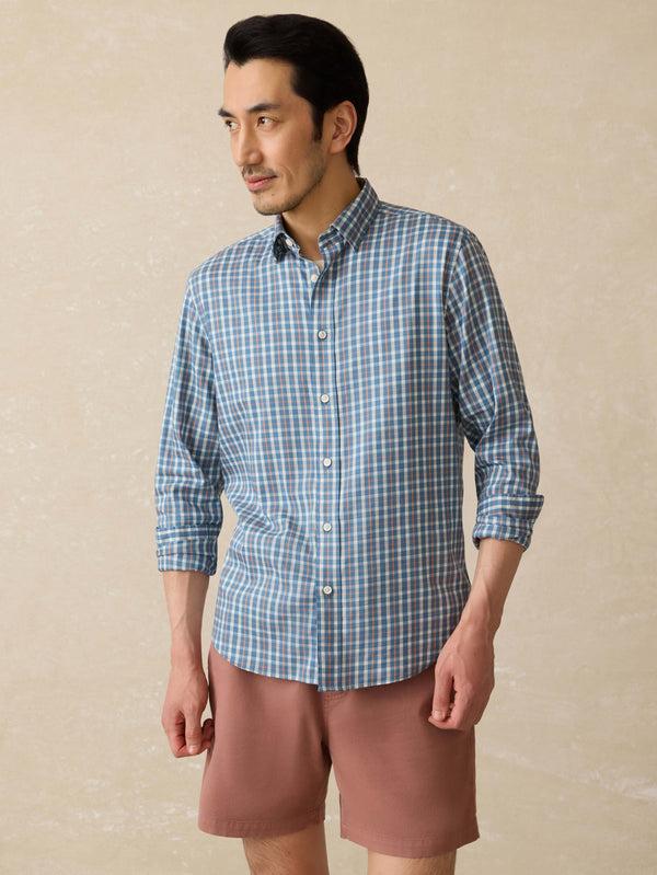 faherty Movement™ Shirt - Bay View Plaid Men's Button Ups