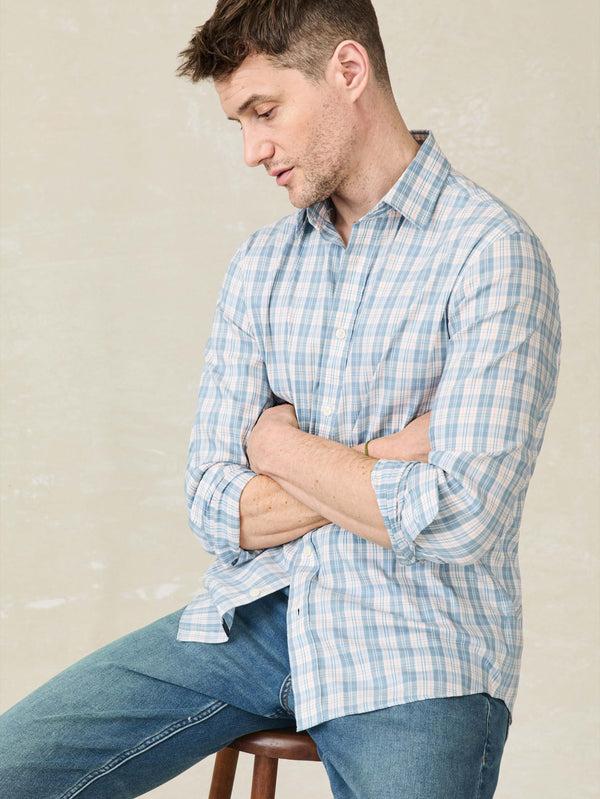 Faherty Movement™ Shirt - Cloud Lake Plaid Men's Button Ups