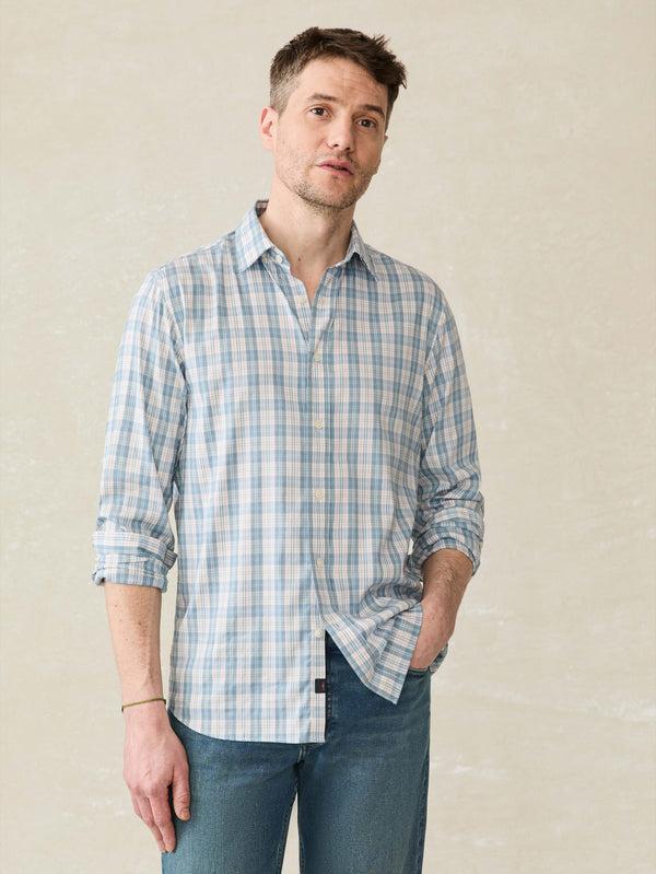 faherty Movement™ Shirt - Cloud Lake Plaid Men's Button Ups