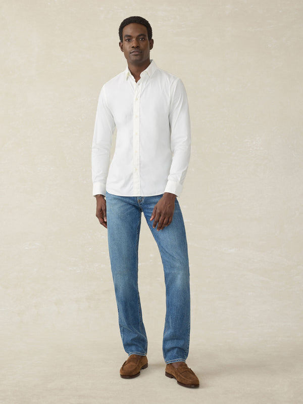Faherty Movement™ Shirt - Cloud White Men's Button Ups