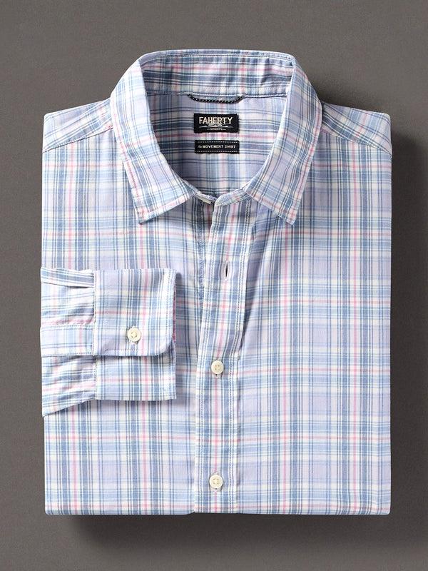 Faherty Movement™ Shirt - Coastal Escape Plaid Men's Button Ups