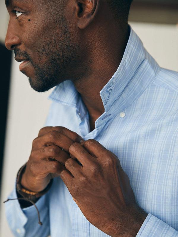 Faherty Movement™ Shirt - Ice Falls Plaid Men's Button Ups