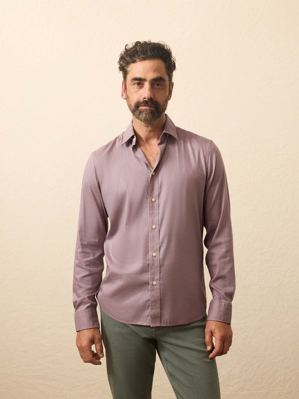 Faherty Movement™ Shirt - Madder Shores Gingham Men's Button Ups