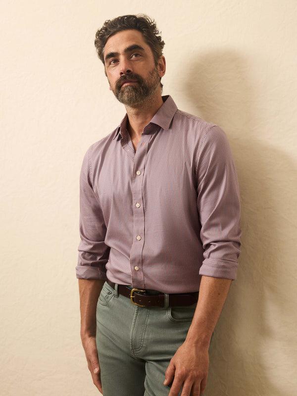 faherty Movement™ Shirt - Madder Shores Gingham Men's Button Ups