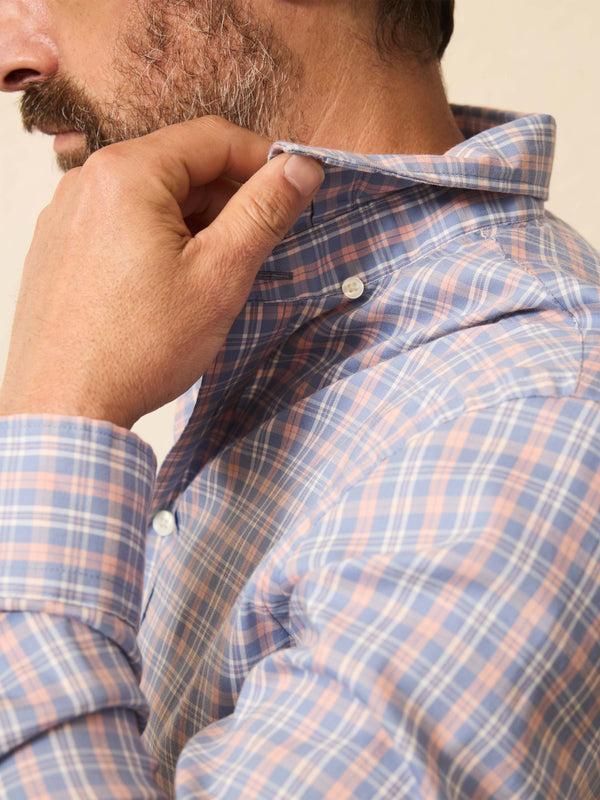 Faherty Movement™ Shirt - Rose Channel Plaid Men's Button Ups