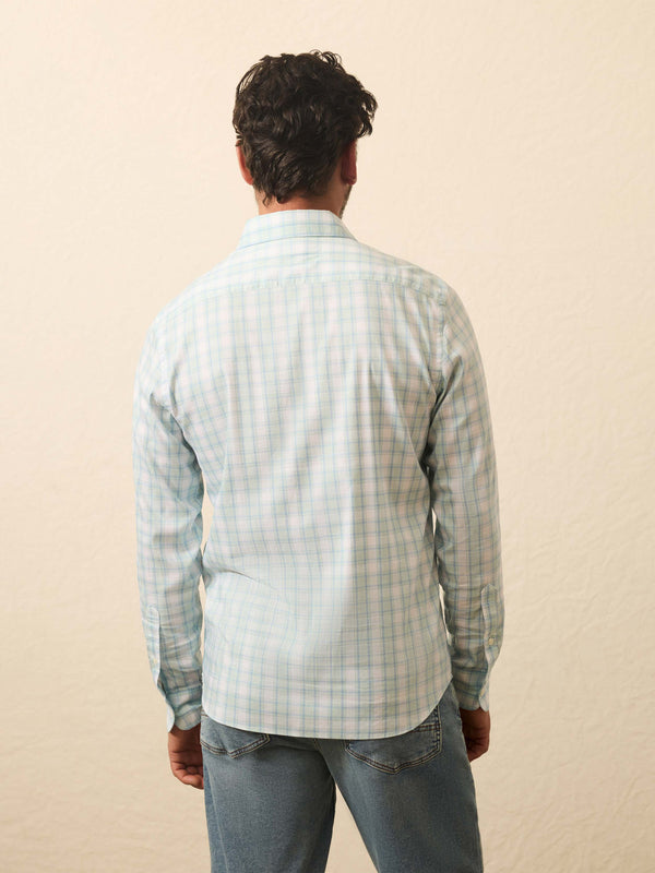 Faherty Movement™ Shirt - Stone Lagoon Plaid Men's Button Ups