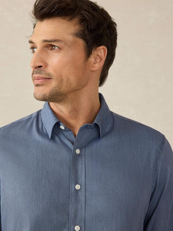 Faherty Movement™ Shirt - Twilight Heather Men's Button Ups