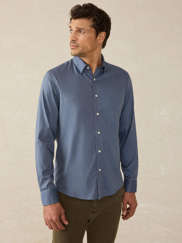 faherty Movement™ Shirt - Twilight Heather Men's Button Ups