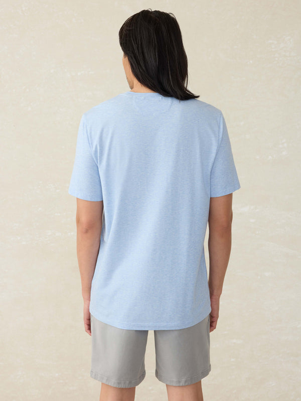 Faherty Movement™ Short-Sleeve T-Shirt - Cardiff Blue Heather Men's Knits