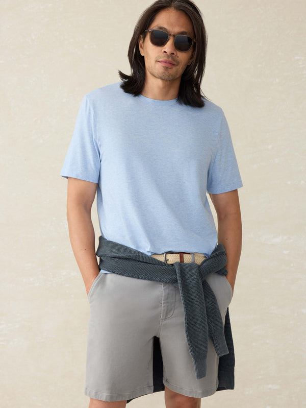 Faherty Movement™ Short-Sleeve T-Shirt - Cardiff Blue Heather Men's Knits