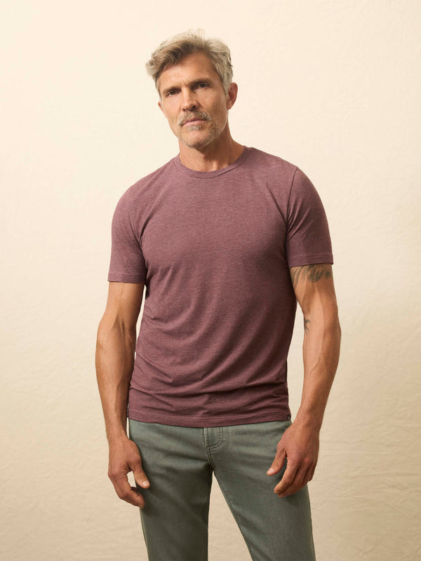 faherty Movement™ Short-Sleeve T-Shirt - Polar Plum Heather Men's Knits