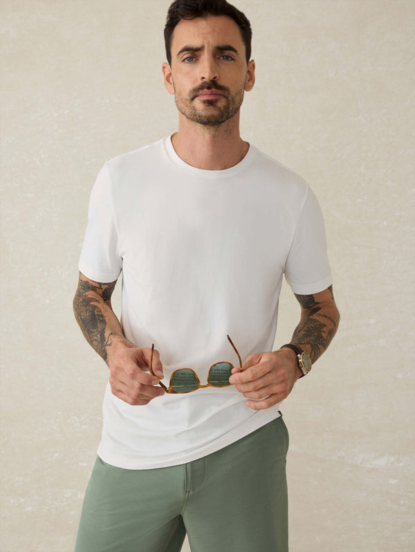 Faherty Movement™ Short-Sleeve T-Shirt - Pure White Men's Knits