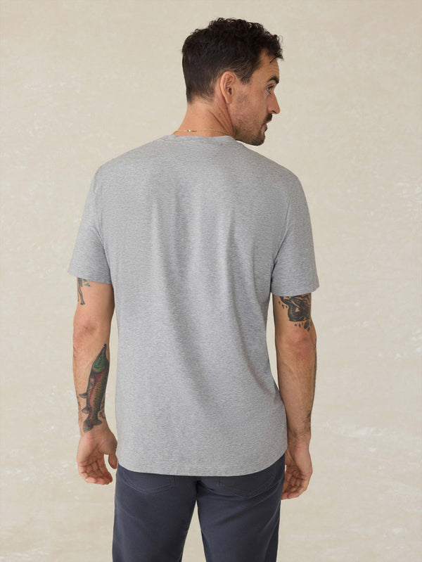 Faherty Movement™ Short-Sleeve T-Shirt - Rainier Grey Heather Men's Knits