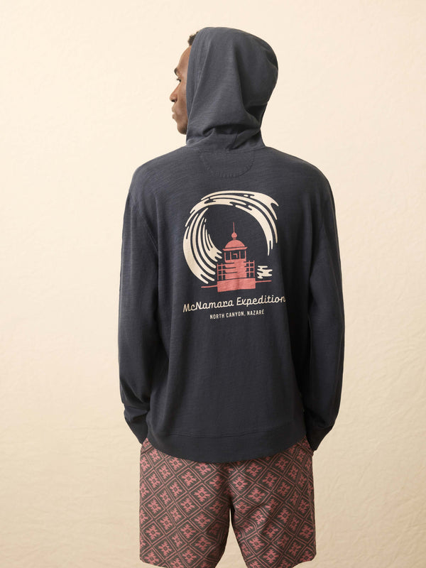 Faherty Nazare Sunwashed Slub Hoodie - Blue Nights Men's Hoodies U0026 Pullovers