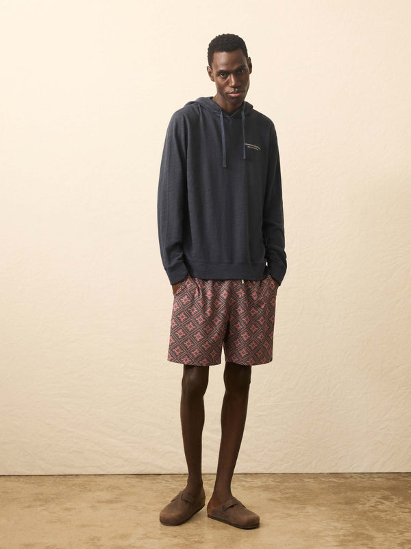 Faherty Nazare Sunwashed Slub Hoodie - Blue Nights Men's Hoodies U0026 Pullovers