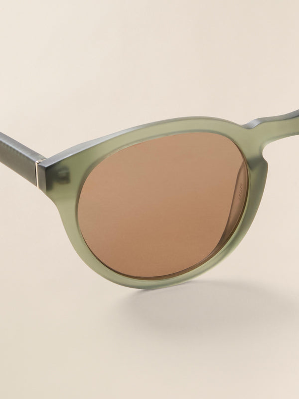 Faherty Norris Sunglasses - Matte Olive Unisex Sunglasses