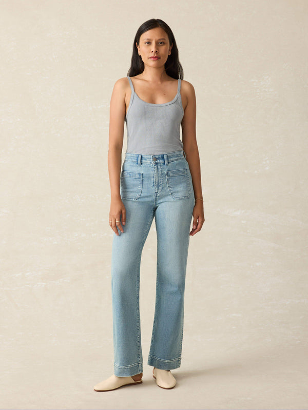 Faherty Pacific Pointelle Tank - Tradewinds Women's Knits