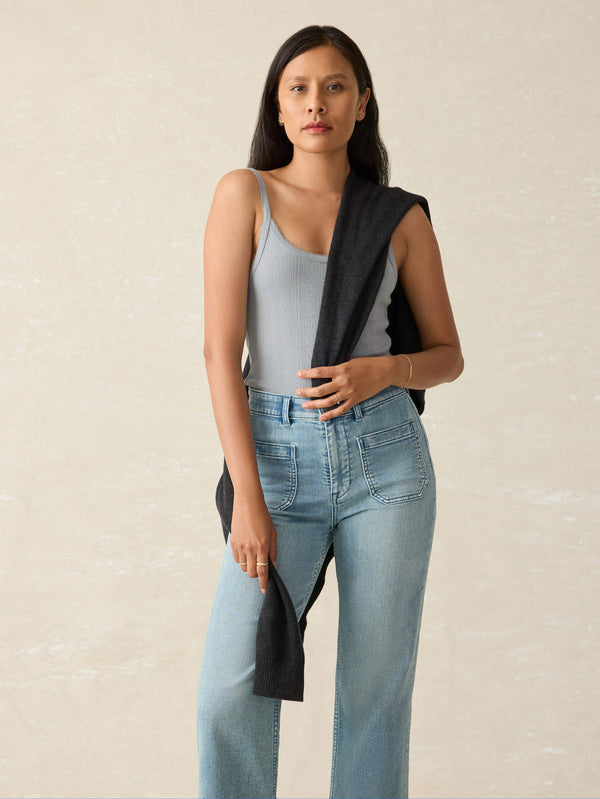 faherty Pacific Pointelle Tank - Tradewinds Women's Knits