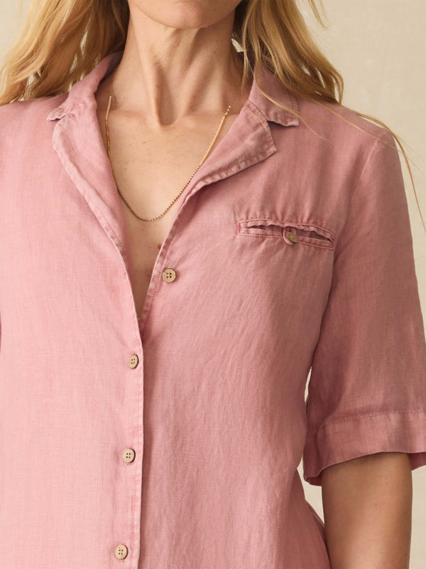 Faherty Paradise Point Linen Dress - Withered Rose Women's Dresses