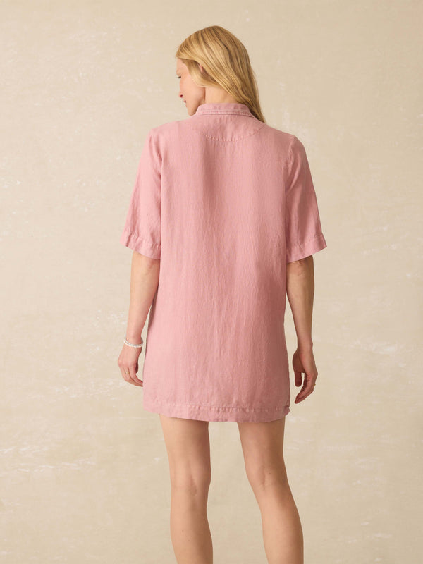 Faherty Paradise Point Linen Dress - Withered Rose Women's Dresses