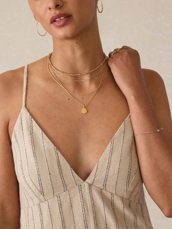 Faherty Riviera Linen Tank - Driftwood Stripe Women's Tops