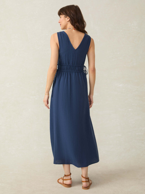 Faherty Sandbar Dress - Deep Sea Navy Women's Dresses