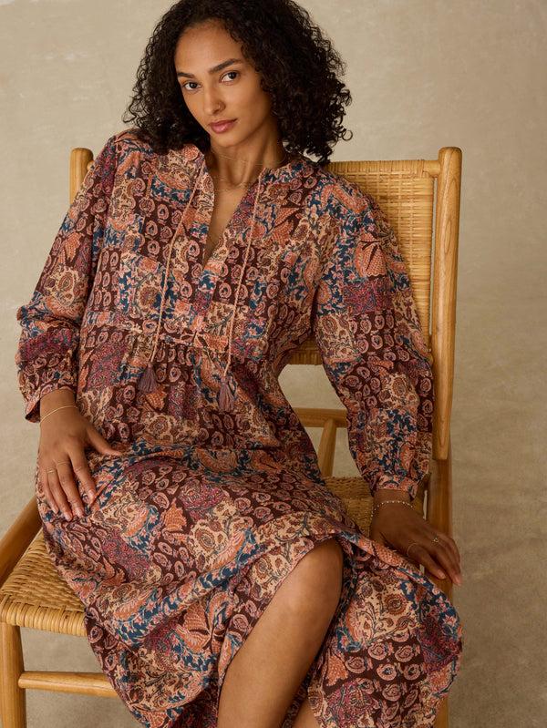Faherty Sandy Cove Coverup - Madeira Patchwork Women's Dresses