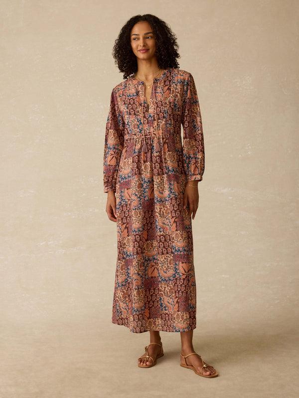 faherty Sandy Cove Coverup - Madeira Patchwork Women's Dresses